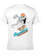 Roarsome Dino Skateboarder Graphic Tee