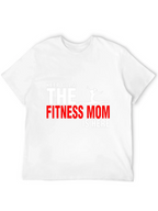 Fitness Mom T-Shirt - Keep Calm Gym Motivation