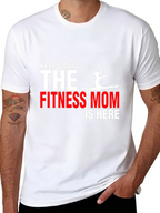 Fitness Mom T-Shirt - Keep Calm Gym Motivation
