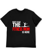Fitness Mom T-Shirt - Keep Calm Gym Motivation