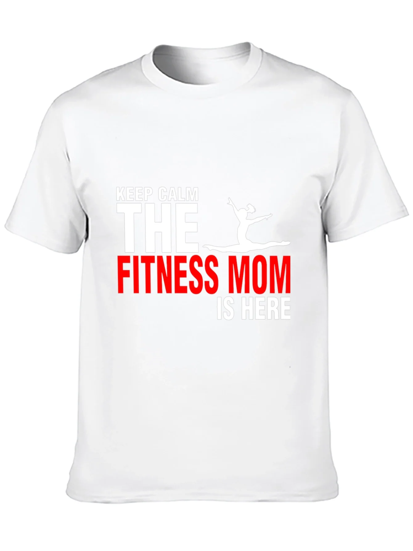 Fitness Mom T-Shirt - Keep Calm Gym Motivation