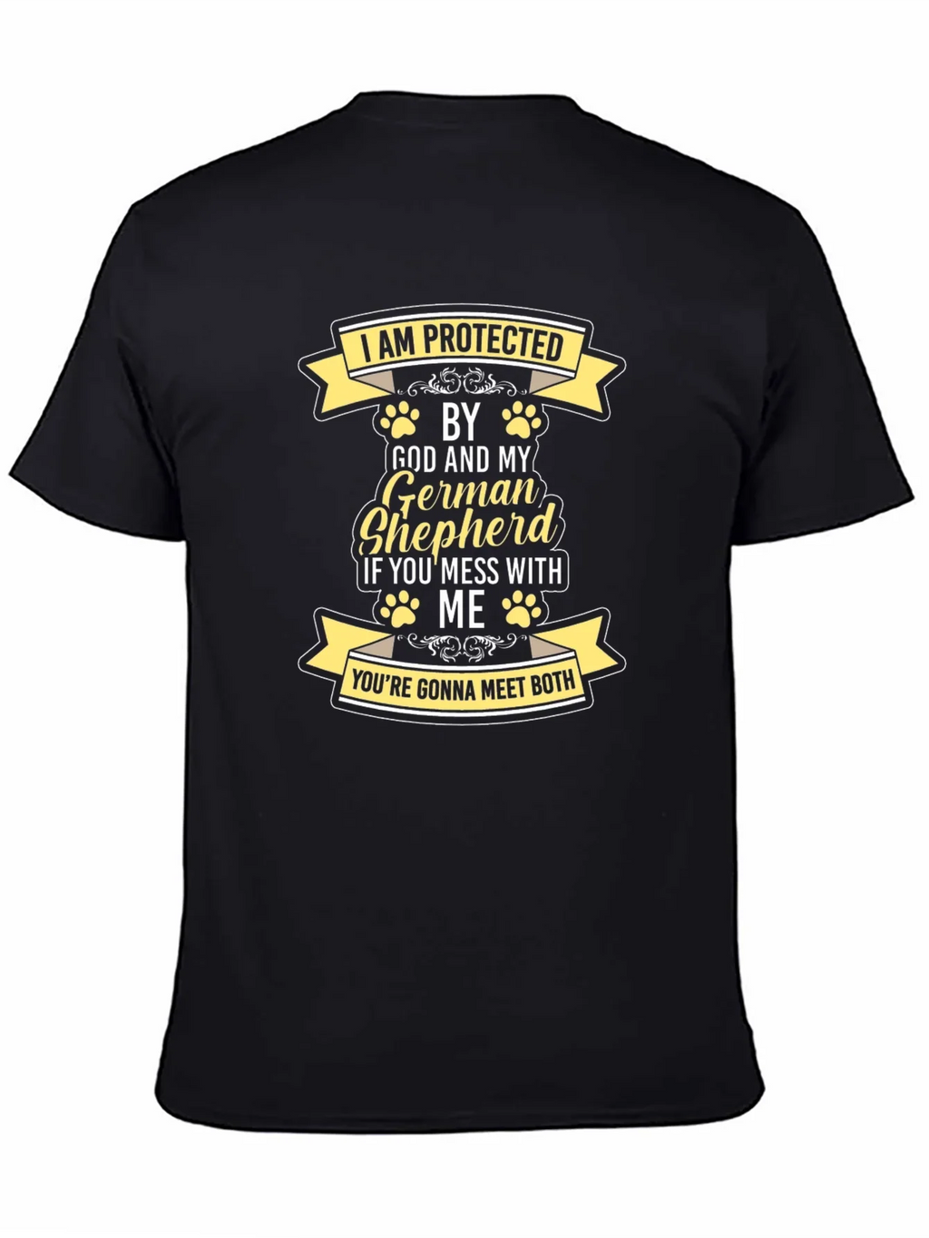 Protected by God and German Shepherd T-Shirt