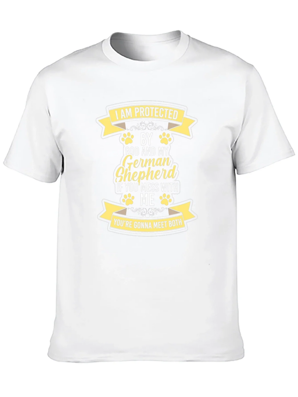Protected by God and German Shepherd T-Shirt