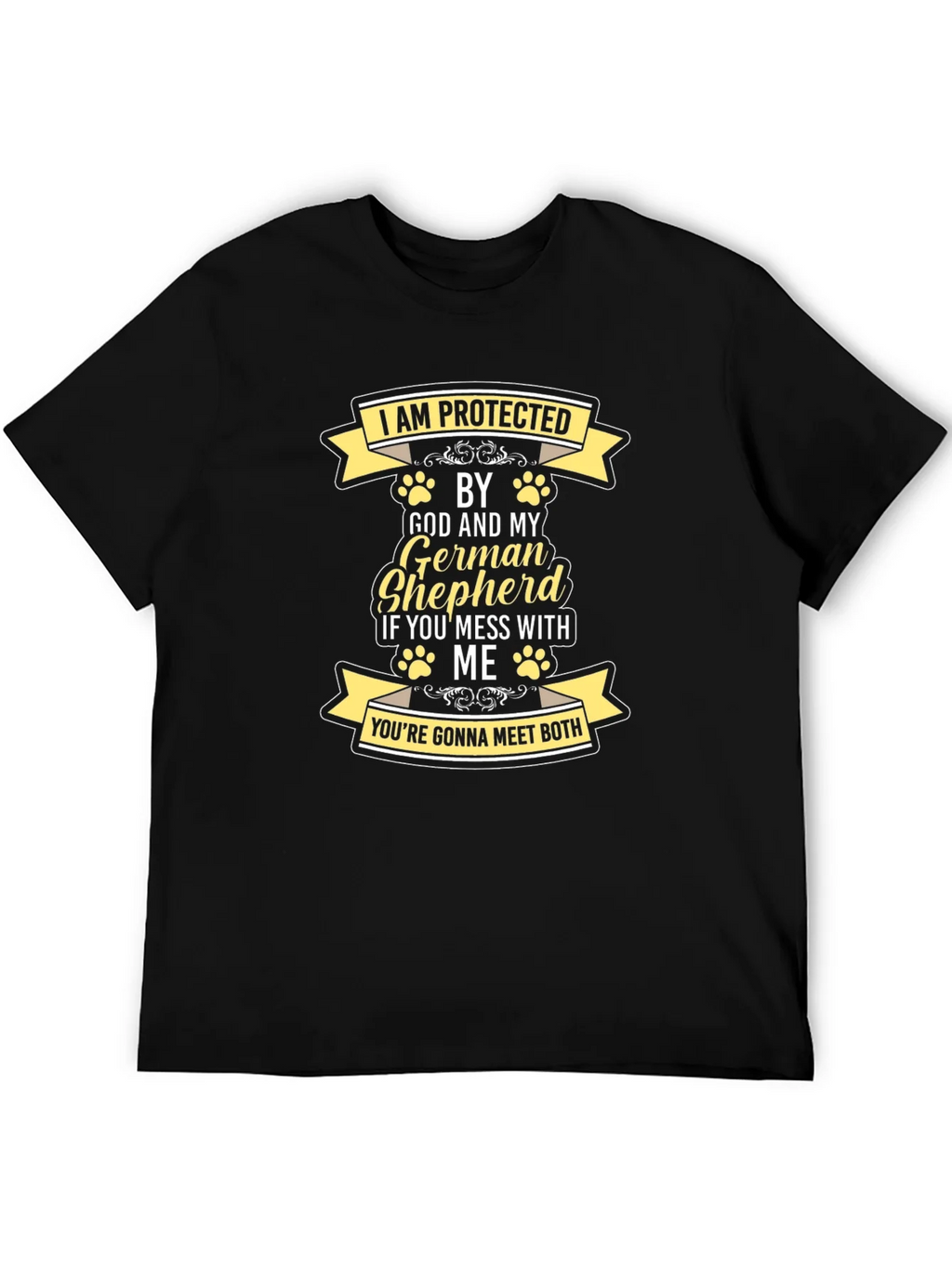 Protected by God and German Shepherd T-Shirt