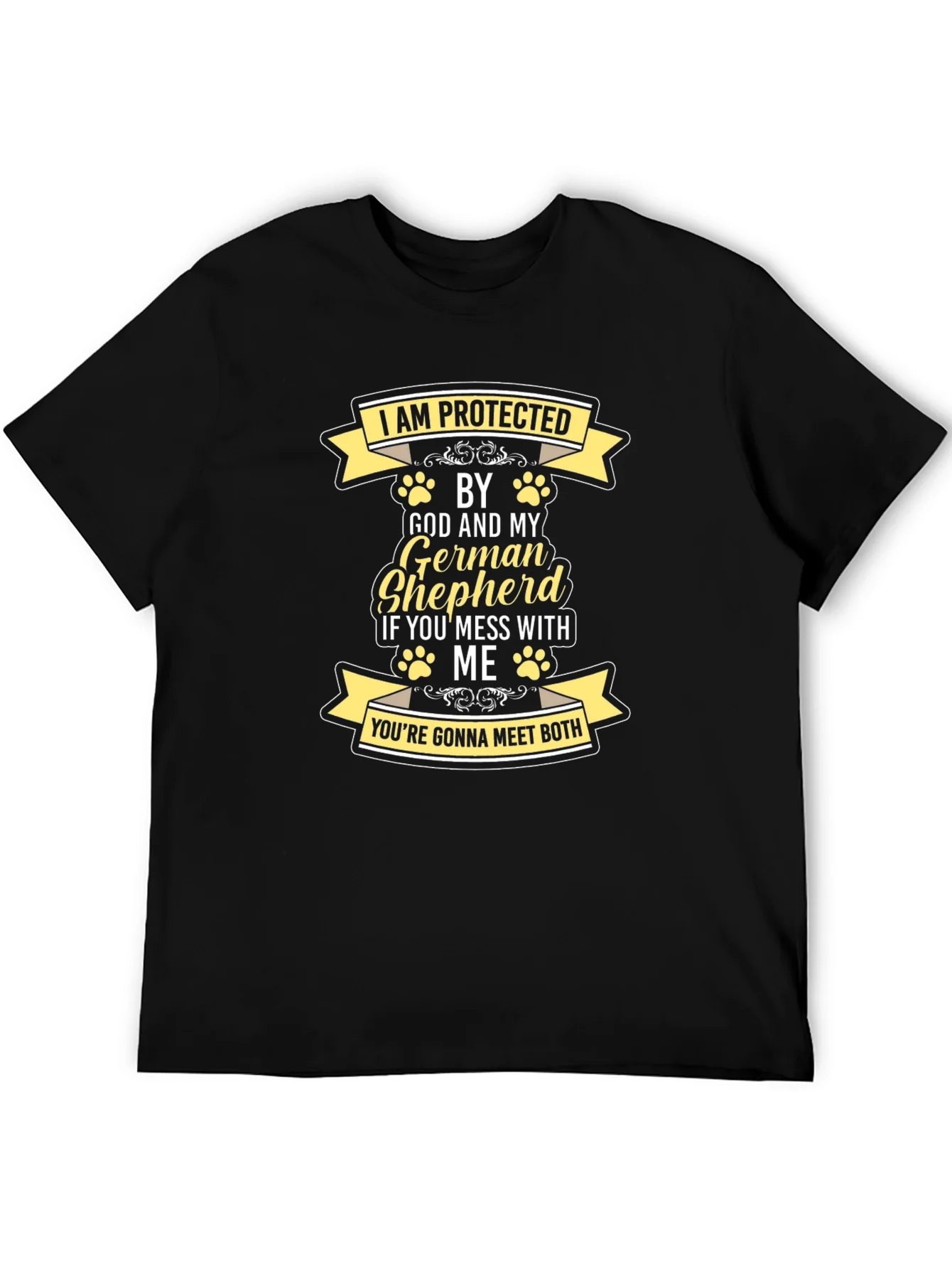 Protected by God and German Shepherd T-Shirt