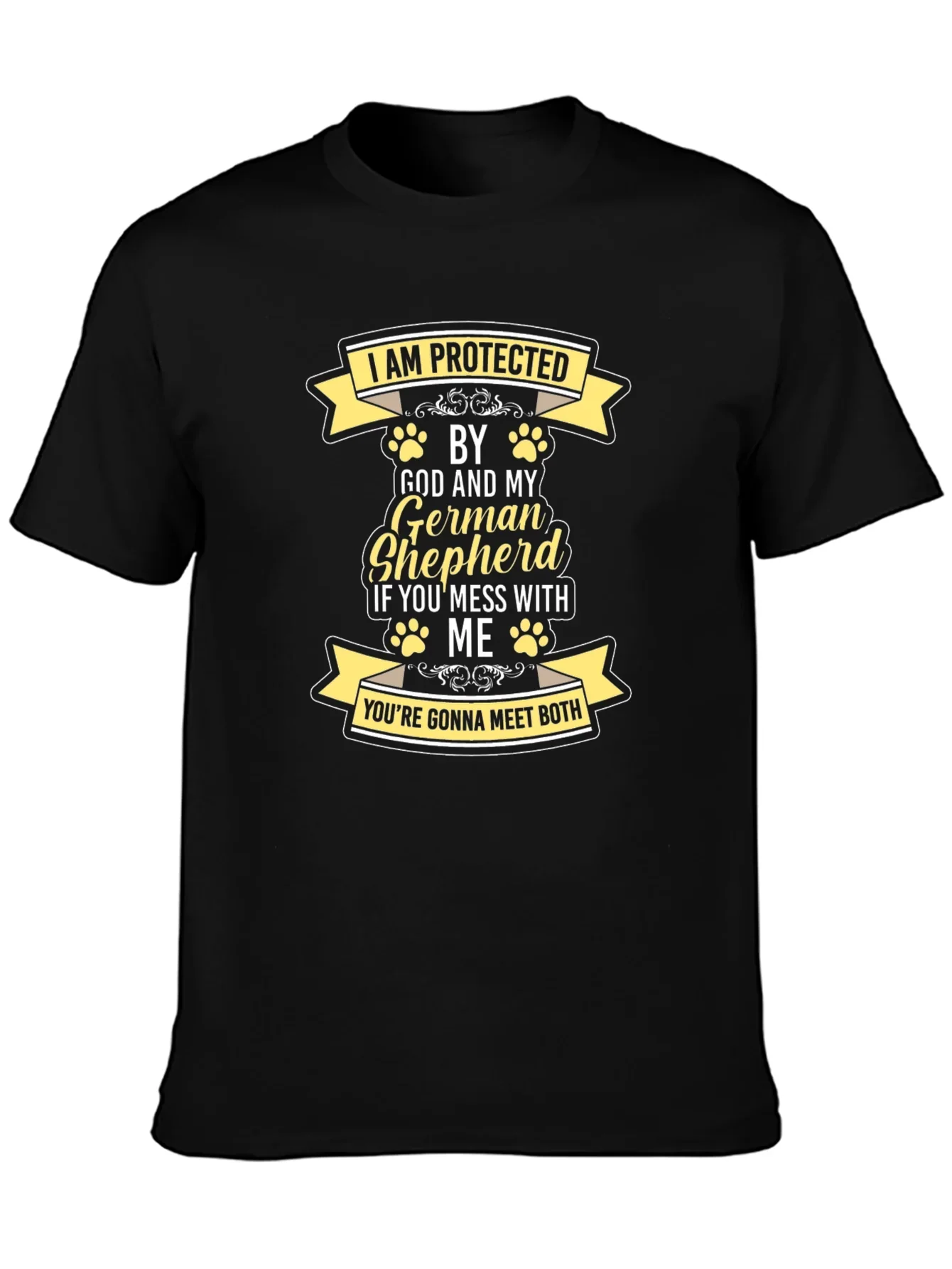 Protected by God and German Shepherd T-Shirt