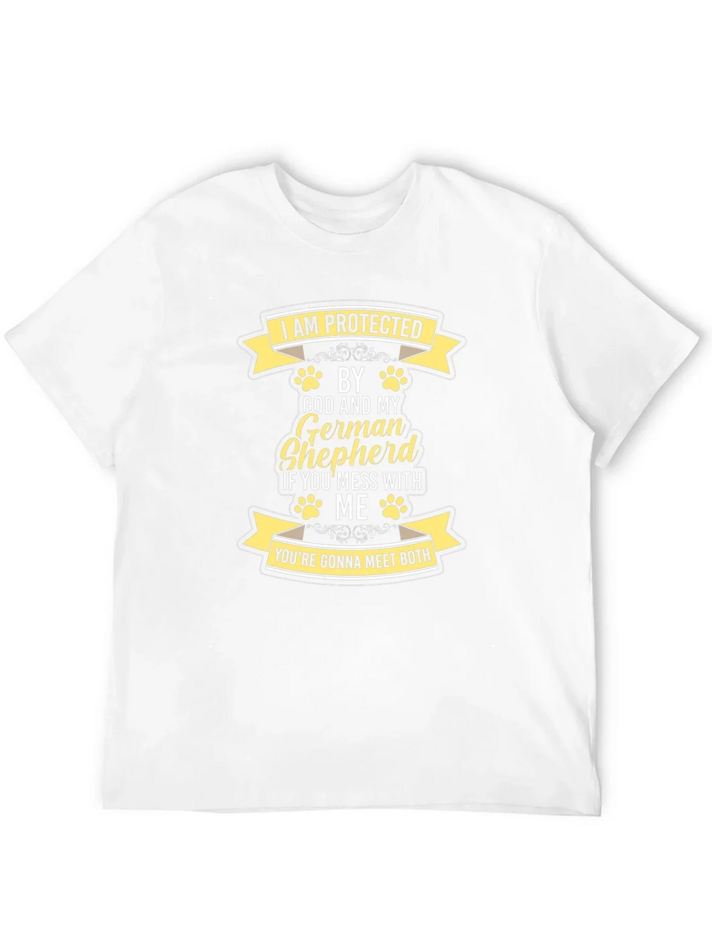 Protected by God and German Shepherd T-Shirt