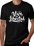 Viva La Libertad Graphic T-Shirt - Black
