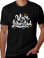 Viva La Libertad Graphic T-Shirt - Black