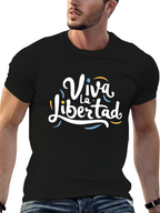 Viva La Libertad Graphic T-Shirt - Black