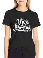 Viva La Libertad Graphic T-Shirt - Black