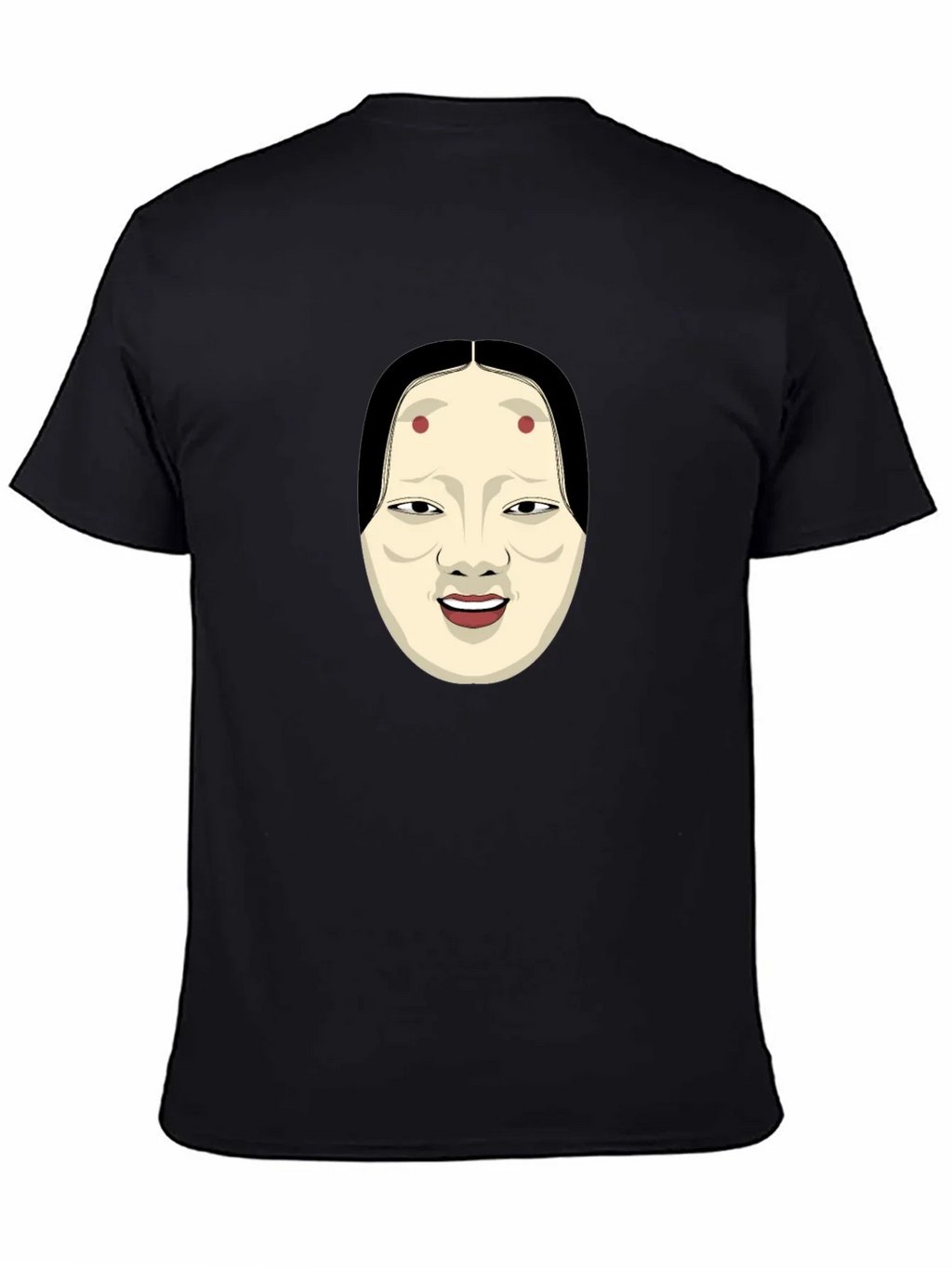 Kabuki Mask Graphic Tee - Unique Japanese Art Shirt