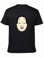 Kabuki Mask Graphic Tee - Unique Japanese Art Shirt