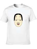 Kabuki Mask Graphic Tee - Unique Japanese Art Shirt