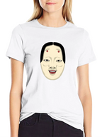 Kabuki Mask Graphic Tee - Unique Japanese Art Shirt