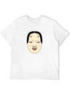Kabuki Mask Graphic Tee - Unique Japanese Art Shirt