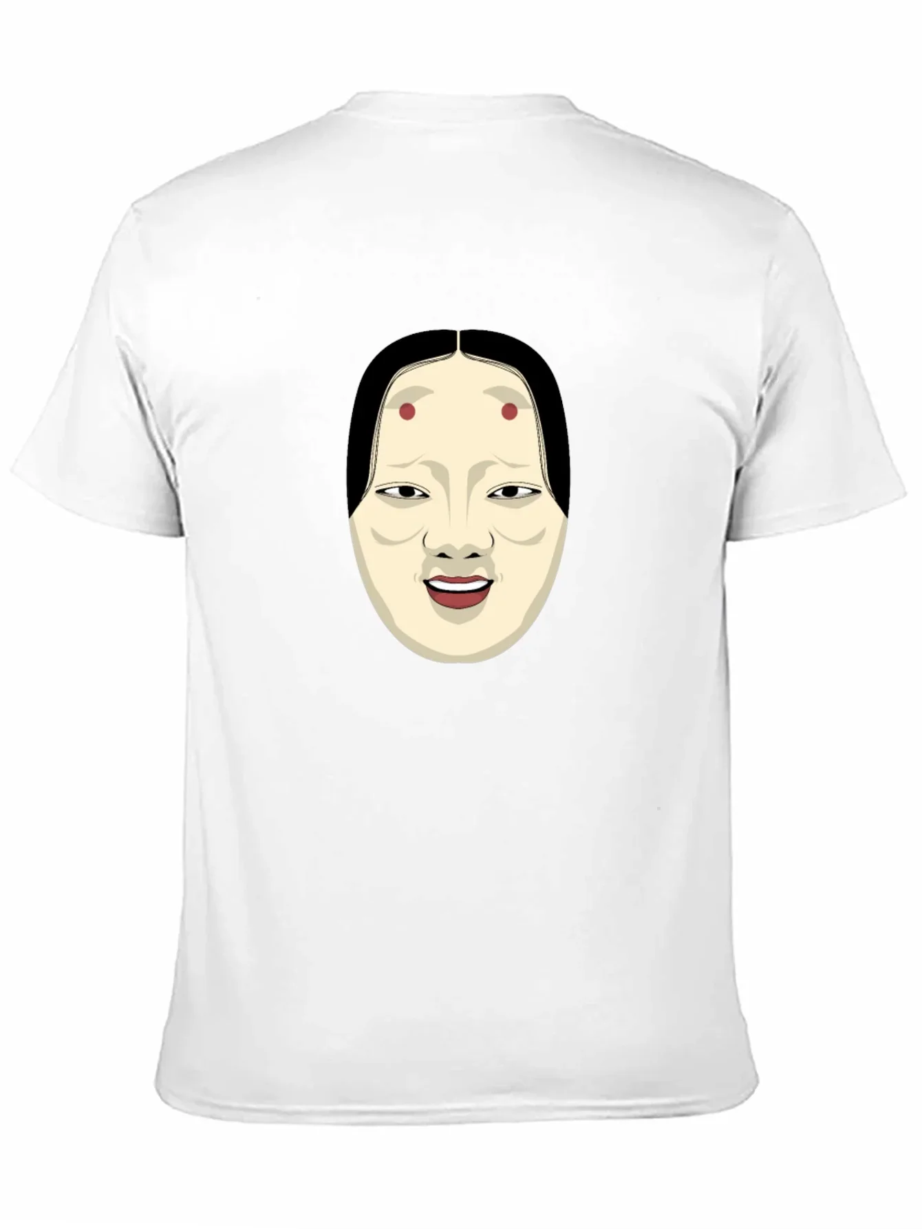 Kabuki Mask Graphic Tee - Unique Japanese Art Shirt