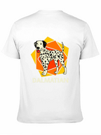 Dalmatian Dog Graphic Print Black T-Shirt