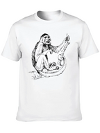 Monkey Graphic Black T-Shirt - Cool Animal Tee