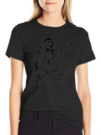 Monkey Graphic Black T-Shirt - Cool Animal Tee