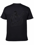 Monkey Graphic Black T-Shirt - Cool Animal Tee