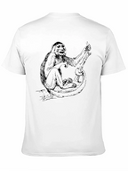 Monkey Graphic Black T-Shirt - Cool Animal Tee