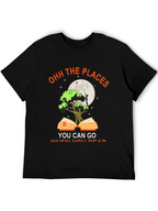 Ohh the Places You Can Go Black T-Shirt
