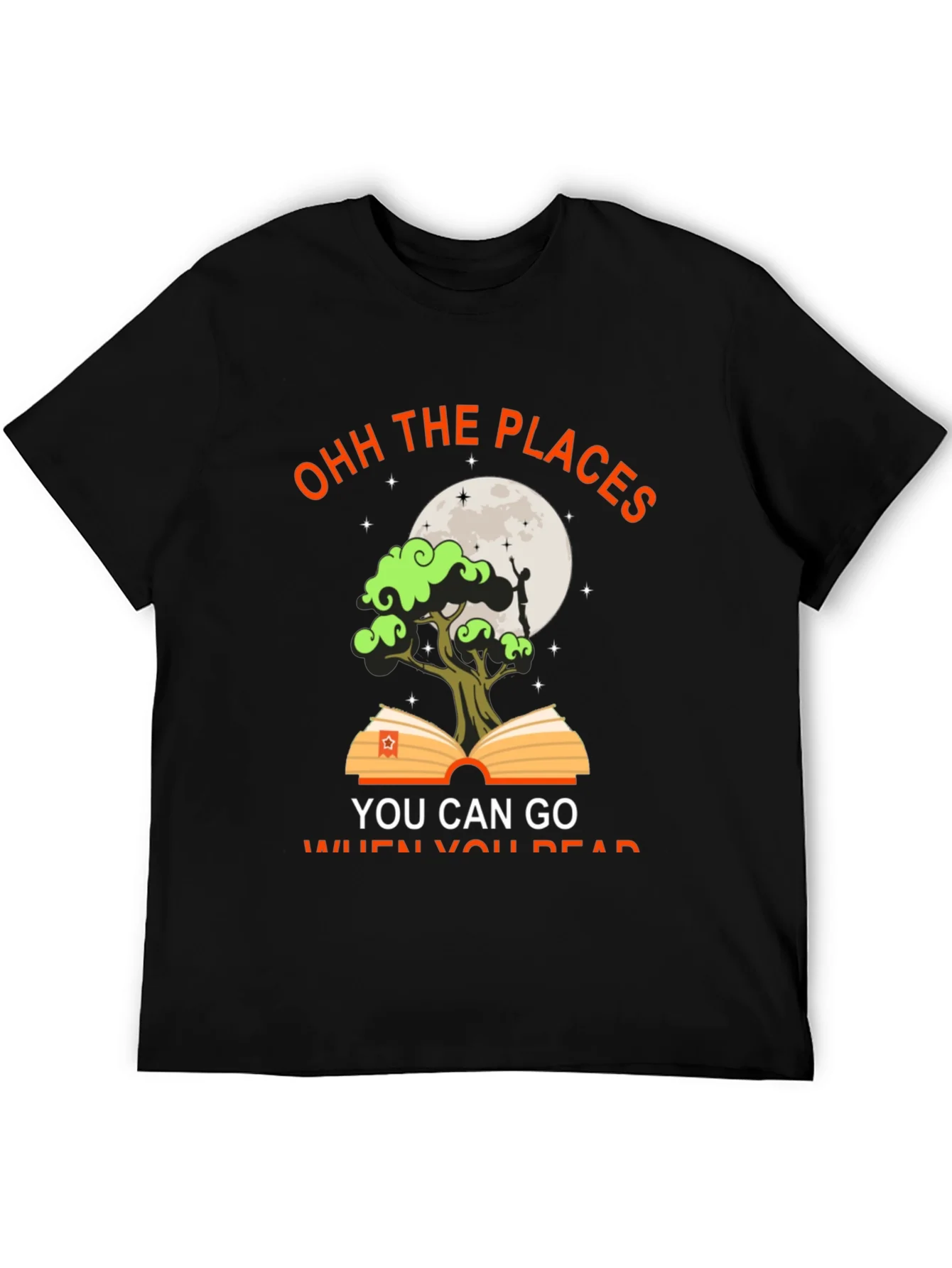 Ohh the Places You Can Go Black T-Shirt