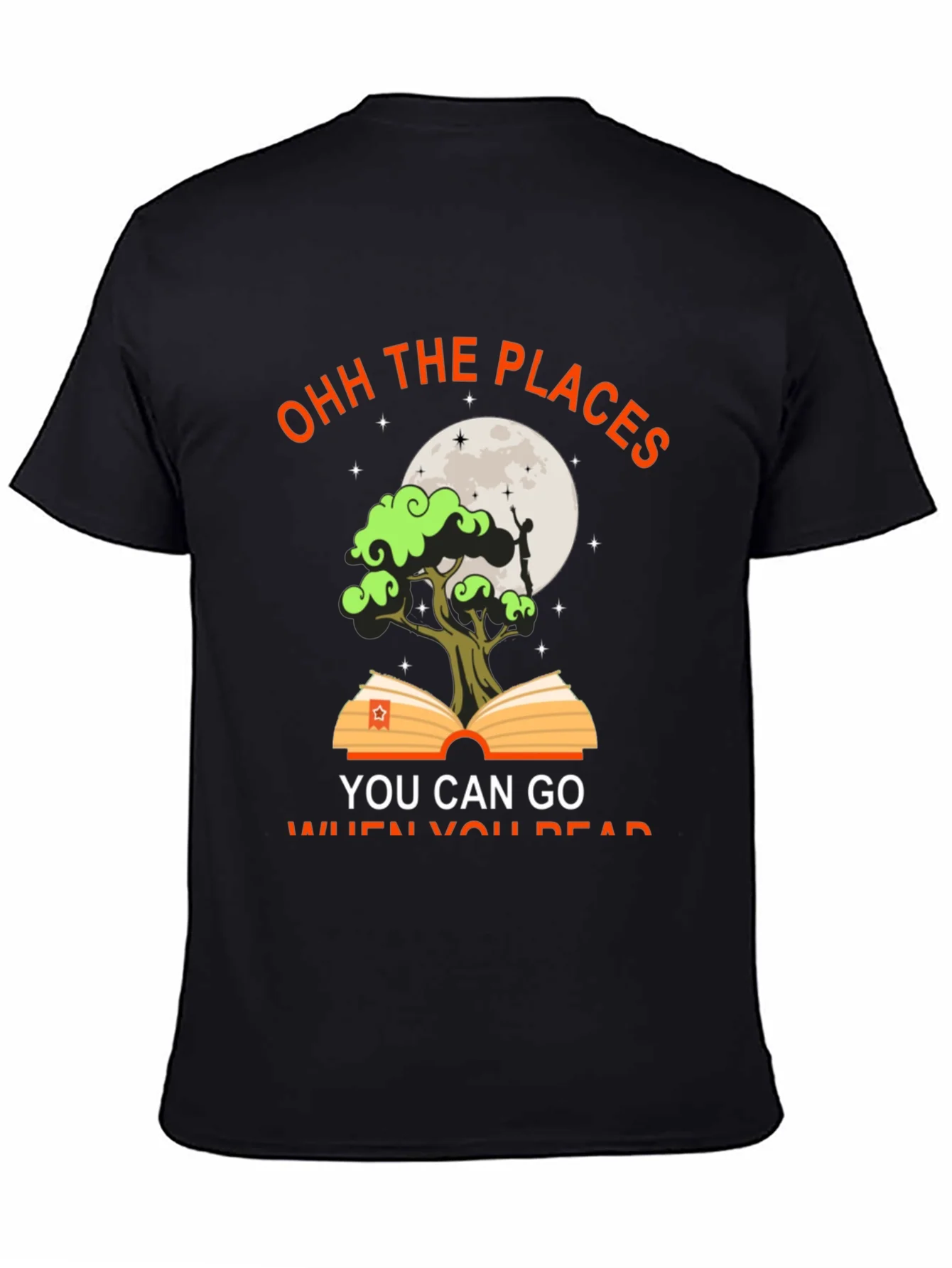 Ohh the Places You Can Go Black T-Shirt