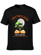 Ohh the Places You Can Go Black T-Shirt
