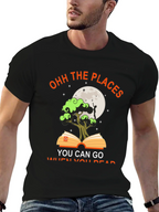 Ohh the Places You Can Go Black T-Shirt