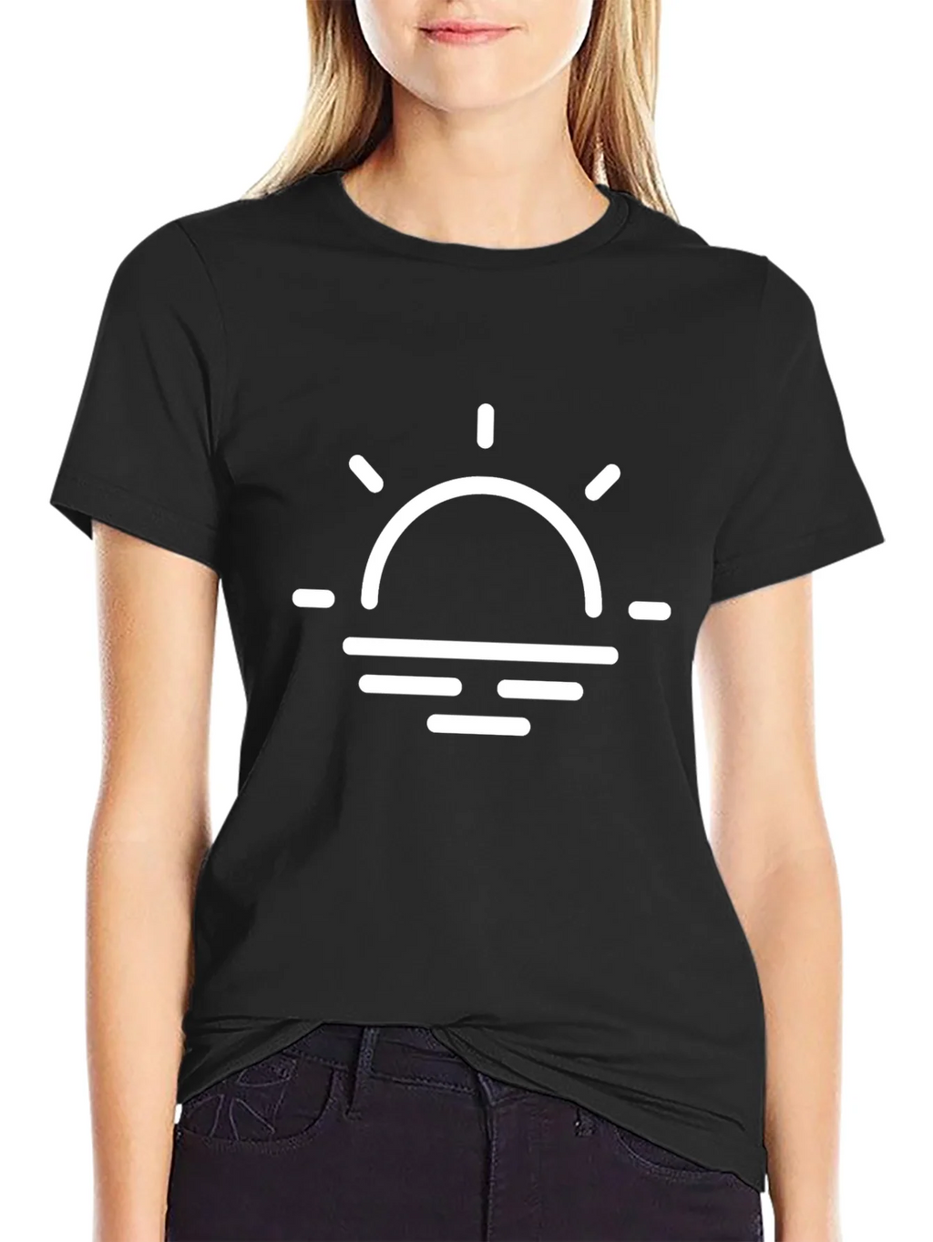 Minimalist Sunset Graphic T-Shirt