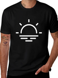 Minimalist Sunset Graphic T-Shirt