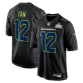 12s Seattle Seahawks Super Bowl LX Patch Jersey - Carbon Black
