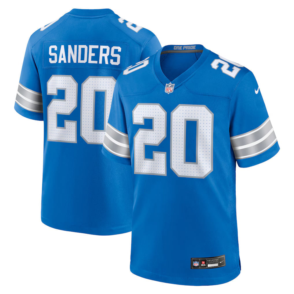 Barry Sanders Detroit Lions Retired Player Jersey - Blue