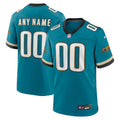 Custom Jacksonville Jaguars Prowler Throwback Jersey - Teal