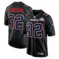 TreVeyon Henderson New England Patriots Super Bowl LX Patch Jersey - Carbon Black