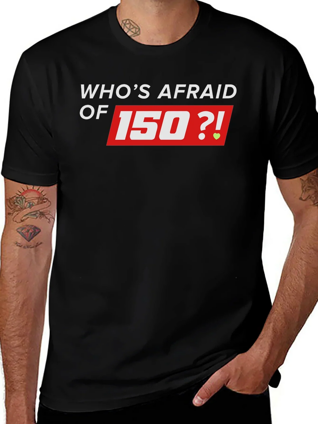 Whos Afraid of 150 Black T-Shirt