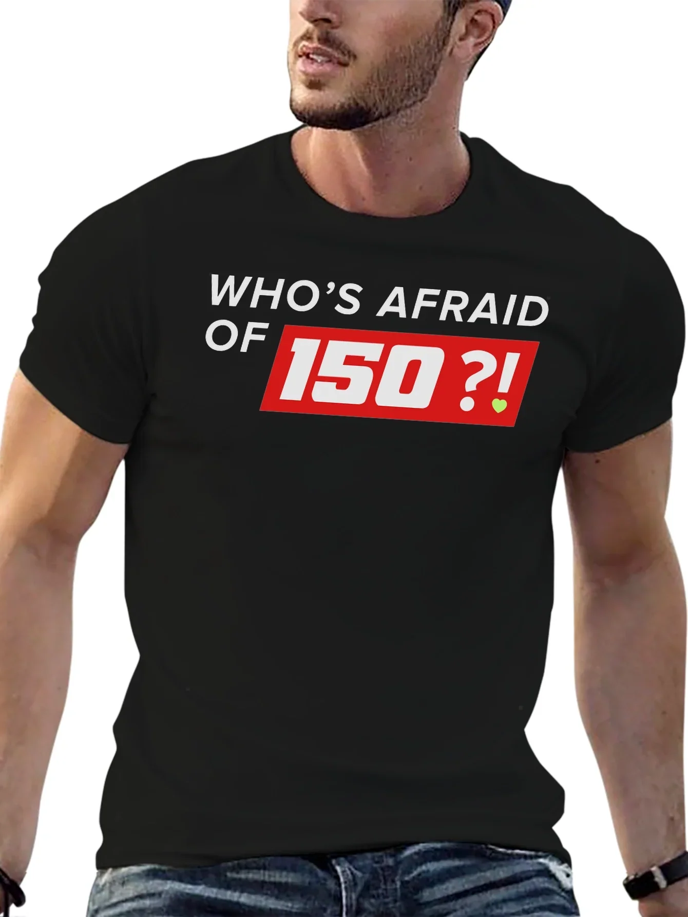 Whos Afraid of 150 Black T-Shirt