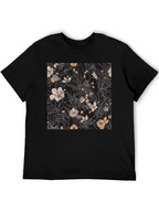 Floral Print Black T-Shirt - Stylish Casual Wear