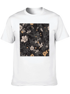 Floral Print Black T-Shirt - Stylish Casual Wear