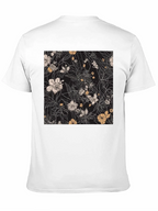 Floral Print Black T-Shirt - Stylish Casual Wear