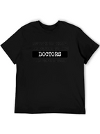 Funny English Teacher vs Doctor Black T-Shirt