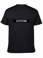 Funny English Teacher vs Doctor Black T-Shirt