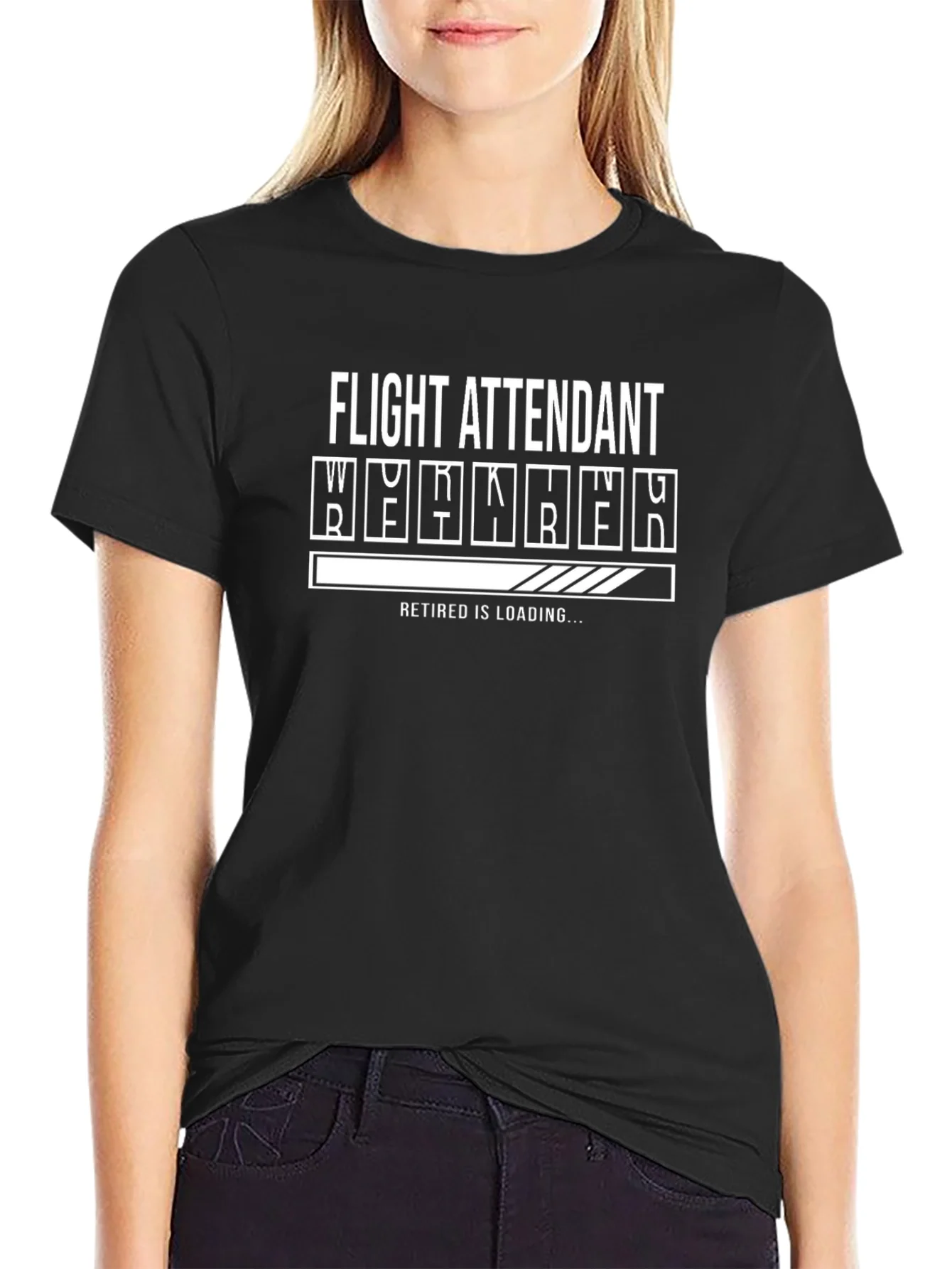 Flight Attendant Retirement Loading T-Shirt