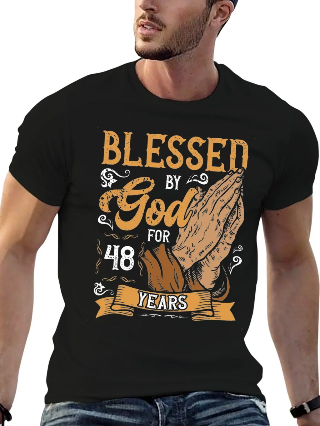 Blessed By God 48 Years T-Shirt