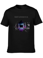 Edgy Nowhere To Go Graphic Black T-Shirt