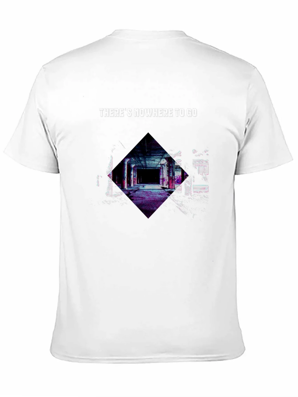 Edgy Nowhere To Go Graphic Black T-Shirt