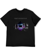 Edgy Nowhere To Go Graphic Black T-Shirt