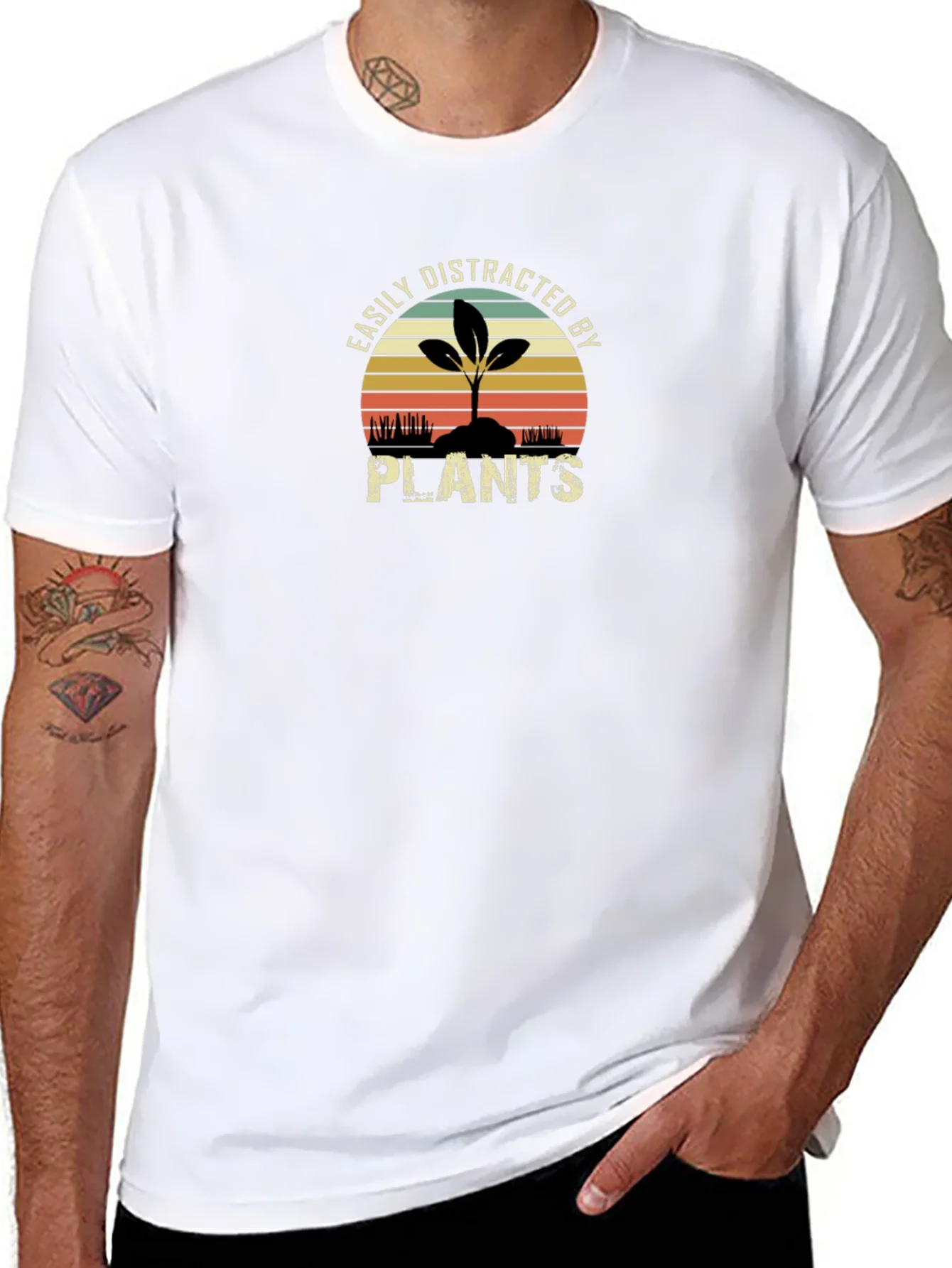 Easily Distracted By Plants Graphic T-Shirt
